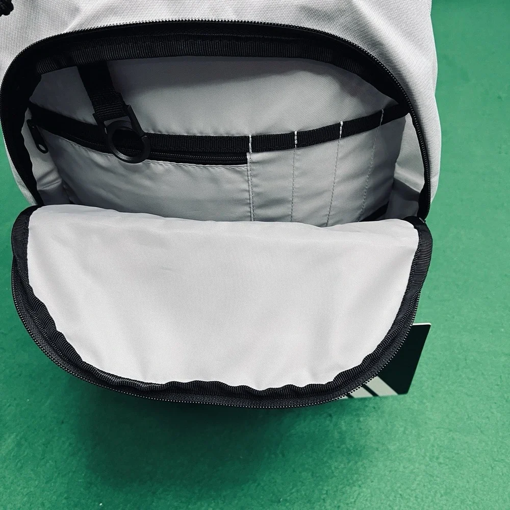 Adidas Excel 7 Backpack Twill White Black Laptop Gym Workout Travel, 34L OSFA